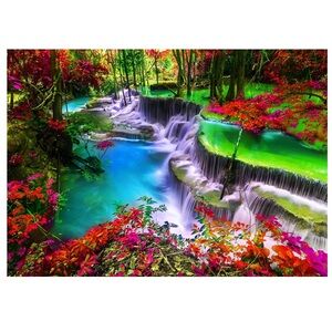 5D Diamond Art Painting Craft Kit Waterfall Paint By Numbers DIY Crafting Kit